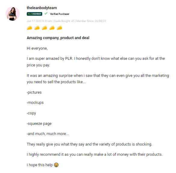 UrbanPLR Reviews (9)